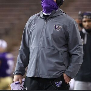 NWT Adidas Gray Windbreaker Athletic Jacket